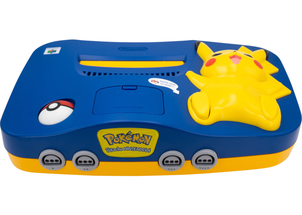 Nintendo 64 Pikachu Dark Blue Console - Video Game Delivery